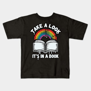 Reading Rainbow Take A Look It’s in a Book Kids T-Shirt